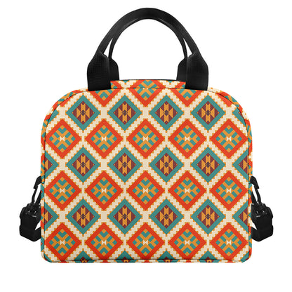 Ancient Geometric Navajo Print Insulated Lunch Bag