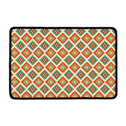 Ancient Geometric Navajo Print Kitchen Mat