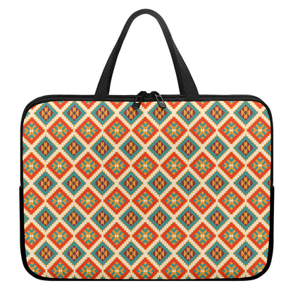 Ancient Geometric Navajo Print Laptop Sleeve With Handle