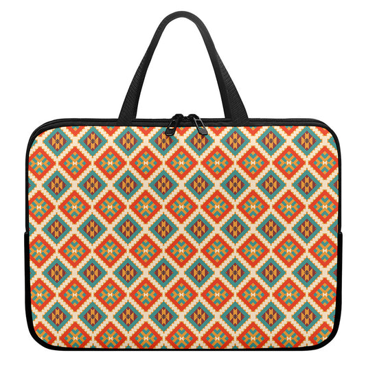 Ancient Geometric Navajo Print Laptop Sleeve With Handle