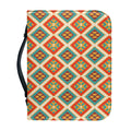 Ancient Geometric Navajo Print Leather Bible Cover