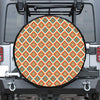 Ancient Geometric Navajo Print Leather Spare Tire Cover