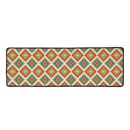 Ancient Geometric Navajo Print Long Kitchen Mat