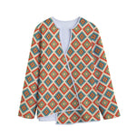 Ancient Geometric Navajo Print Long Sleeve Short Coat
