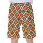 Ancient Geometric Navajo Print Men's Beach Shorts