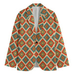 Ancient Geometric Navajo Print Men's Blazer