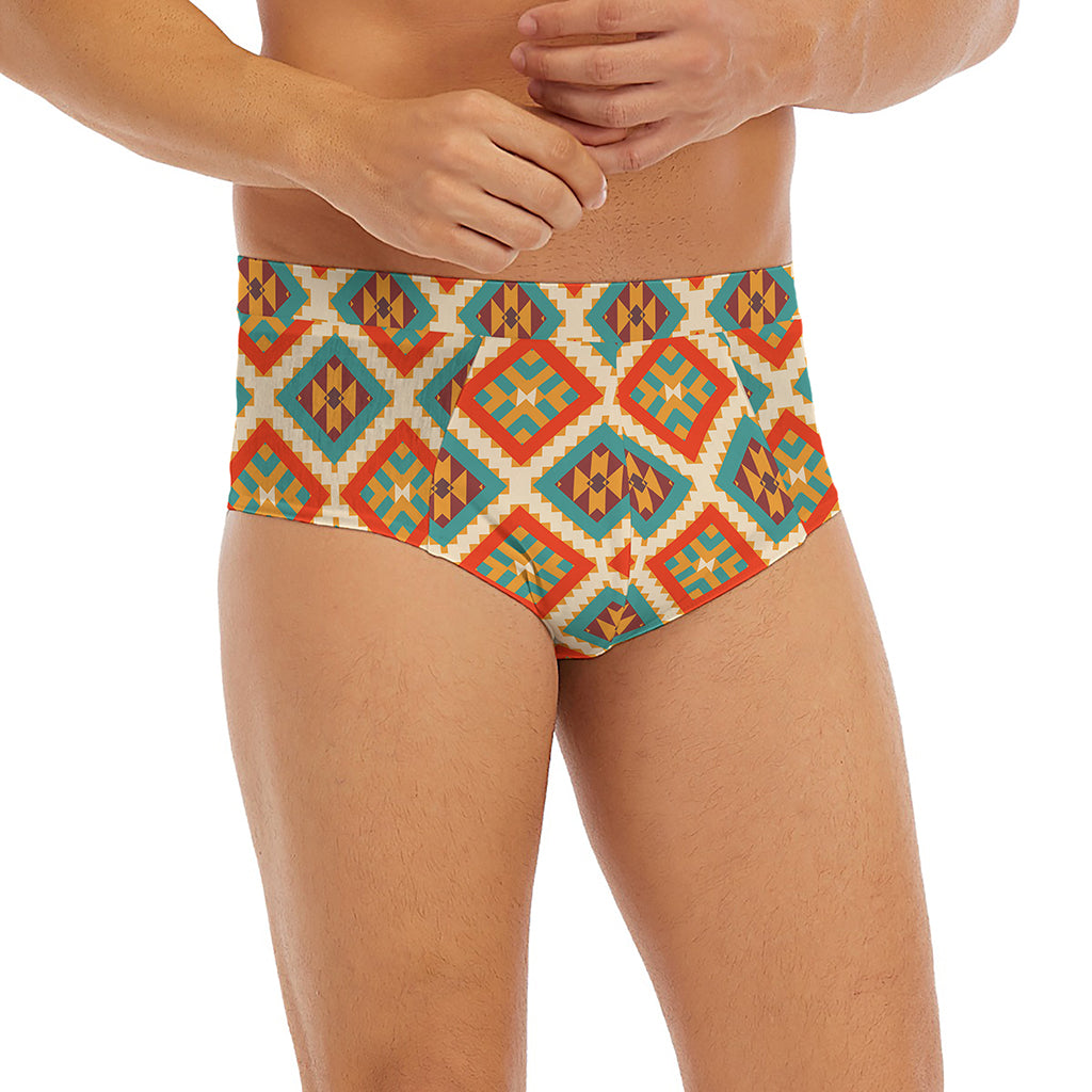 Ancient Geometric Navajo Print Men's Briefs