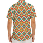 Ancient Geometric Navajo Print Men's Deep V-Neck Shirt