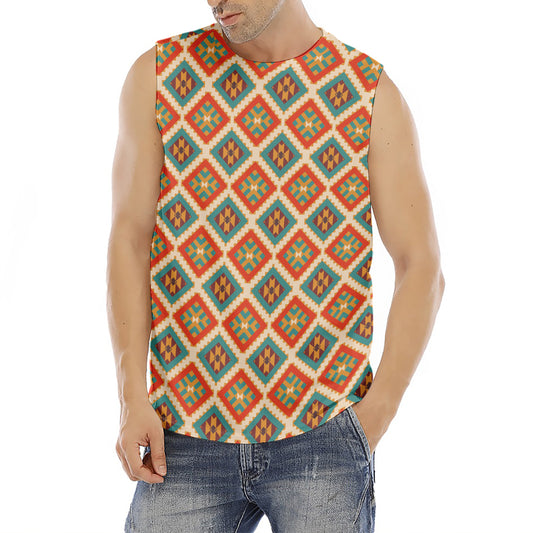 Ancient Geometric Navajo Print Men's Fitness Tank Top