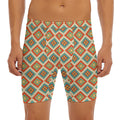 Ancient Geometric Navajo Print Men's Long Boxer Briefs