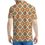 Ancient Geometric Navajo Print Men's Polo Shirt