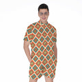 Ancient Geometric Navajo Print Men's Romper