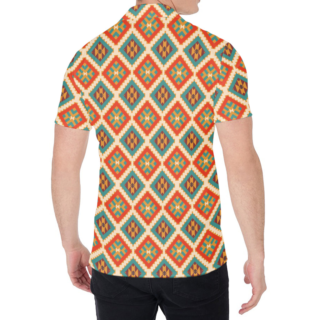 Ancient Geometric Navajo Print Men's Shirt