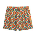 Ancient Geometric Navajo Print Mesh Shorts