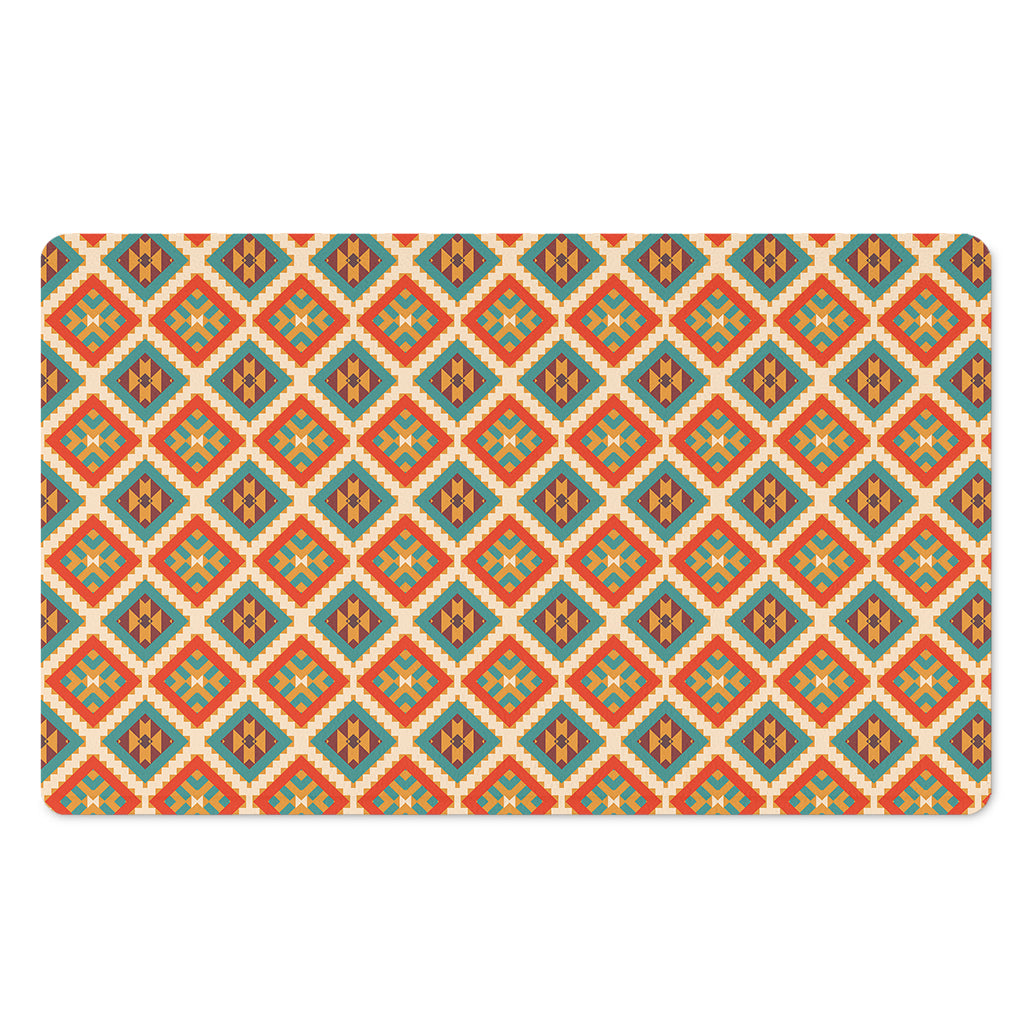 Ancient Geometric Navajo Print Polyester Doormat