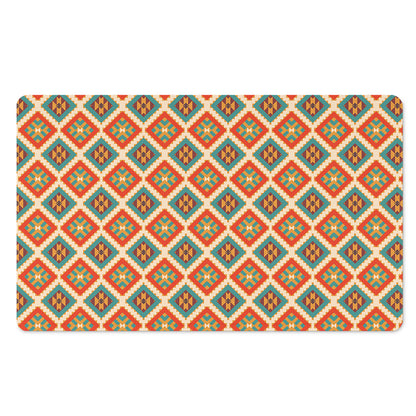 Ancient Geometric Navajo Print Polyester Doormat