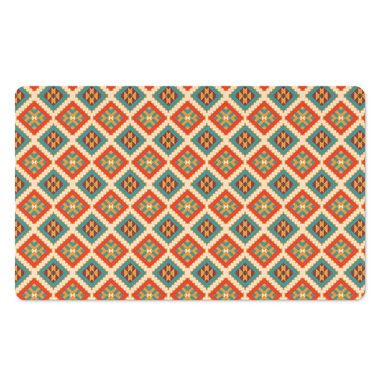 Ancient Geometric Navajo Print Polyester Doormat