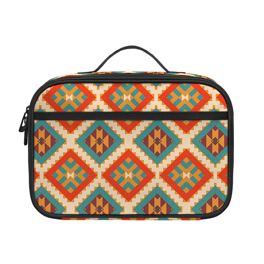 Ancient Geometric Navajo Print Portable Lunch Bag