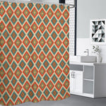 Ancient Geometric Navajo Print Premium Shower Curtain