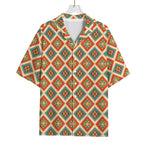 Ancient Geometric Navajo Print Rayon Hawaiian Shirt