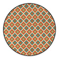 Ancient Geometric Navajo Print Round Floor Mat