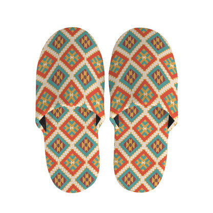 Ancient Geometric Navajo Print Slippers