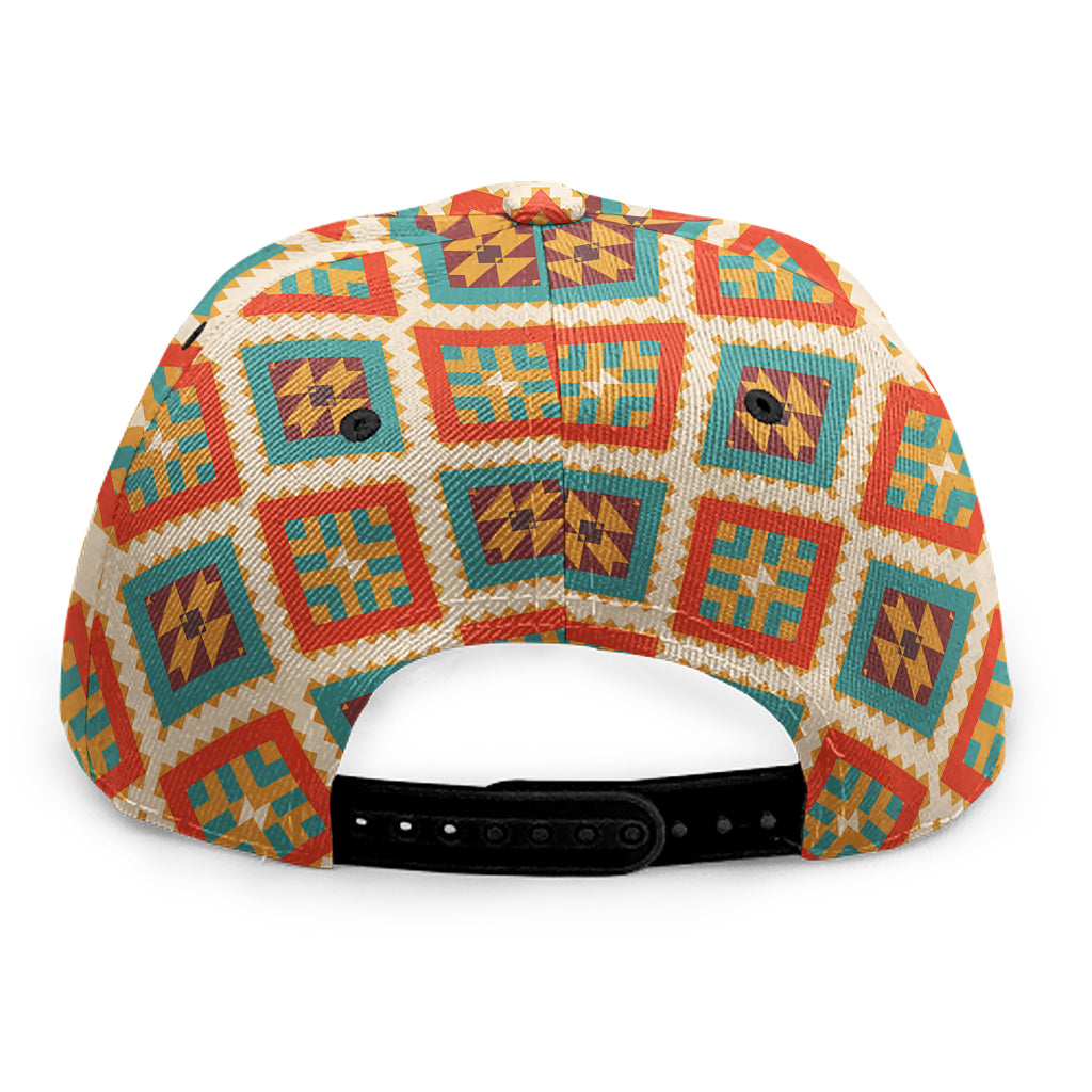 Ancient Geometric Navajo Print Snapback Cap