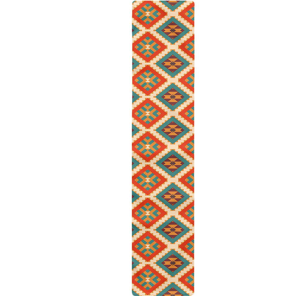 Ancient Geometric Navajo Print Table Runner