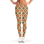 Ancient Geometric Navajo Print Women's Leggings