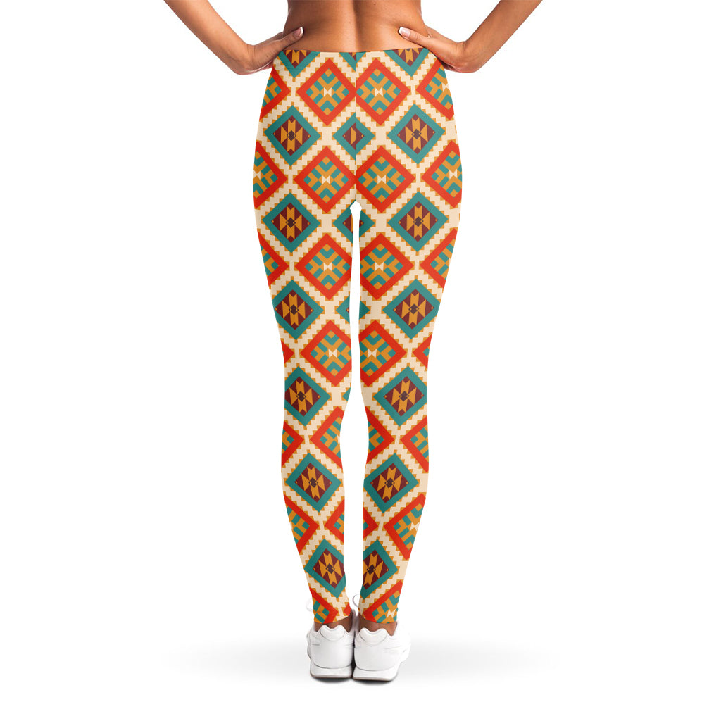 Ancient Geometric Navajo Print Women's Leggings