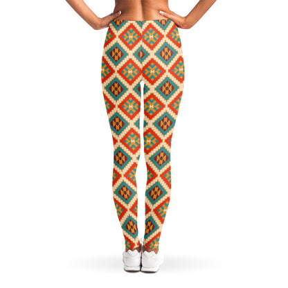 Ancient Geometric Navajo Print Women's Leggings