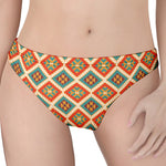 Ancient Geometric Navajo Print Women's Thong