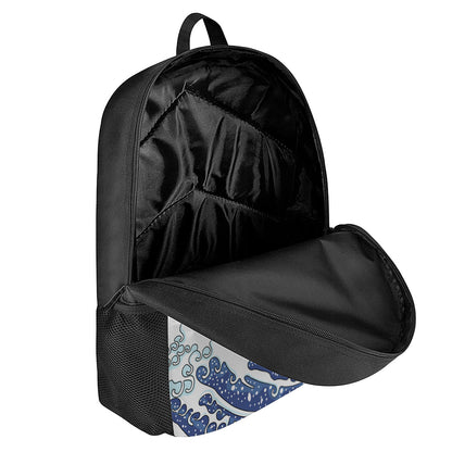 Ancient Great Japanese Wave Print 17 Inch Backpack