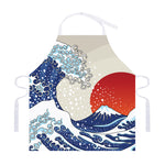Ancient Great Japanese Wave Print Adjustable Apron