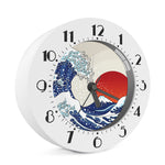 Ancient Great Japanese Wave Print Alarm Clock