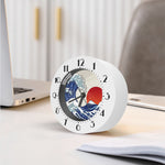 Ancient Great Japanese Wave Print Alarm Clock