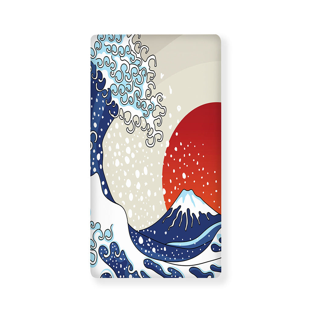 Ancient Great Japanese Wave Print Baby Crib Sheet