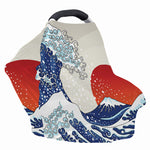 Ancient Great Japanese Wave Print Baby Seat Cover
