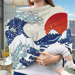 Ancient Great Japanese Wave Print Baby Seat Cover