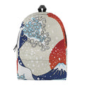 Ancient Great Japanese Wave Print School Backpack
