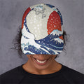 Ancient Great Japanese Wave Print Baseball Cap