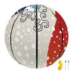 Ancient Great Japanese Wave Print Basketball
