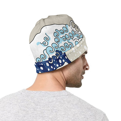 Ancient Great Japanese Wave Print Beanie