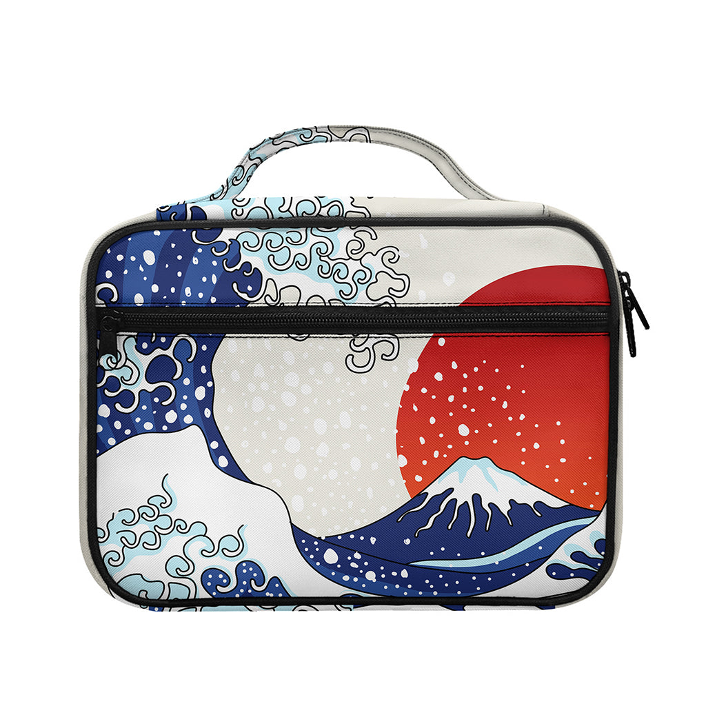 Ancient Great Japanese Wave Print Briefcase Bible Bag