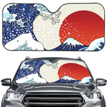Ancient Great Japanese Wave Print Car Windshield Sun Shade