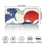 Ancient Great Japanese Wave Print Car Windshield Sun Shade