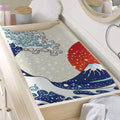 Ancient Great Japanese Wave Print Changing Pad Cover