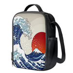 Ancient Great Japanese Wave Print Crossbody Lunch Bag