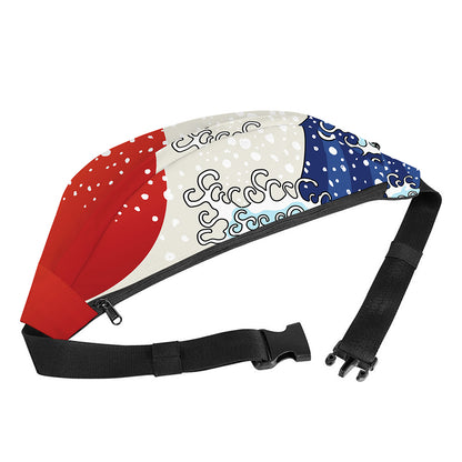 Ancient Great Japanese Wave Print Fanny Pack