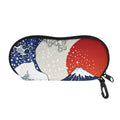 Ancient Great Japanese Wave Print Glasses Case